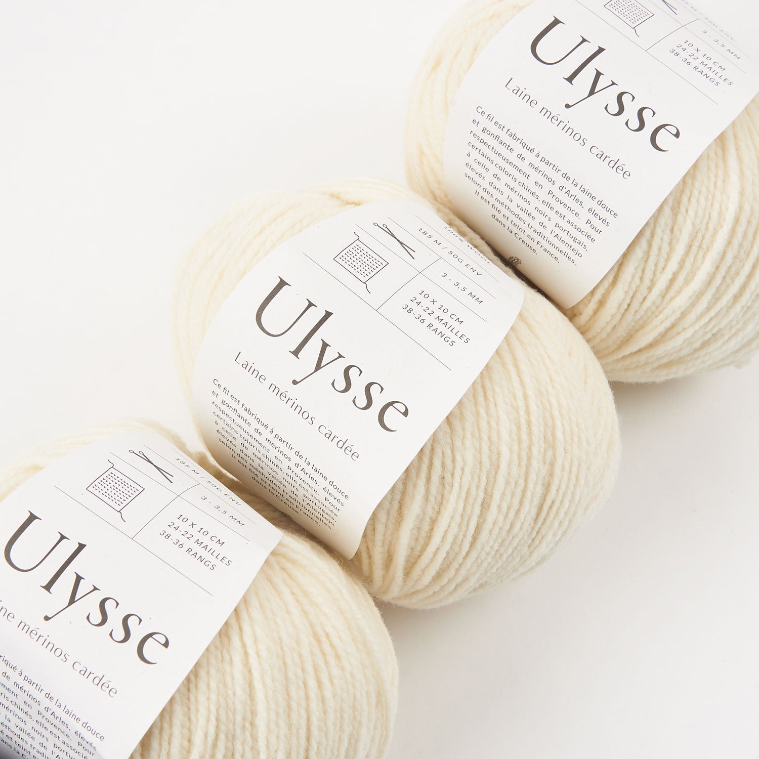 De Rerum Natura ULYSSE - SEL Merino wool Sport white Yarn