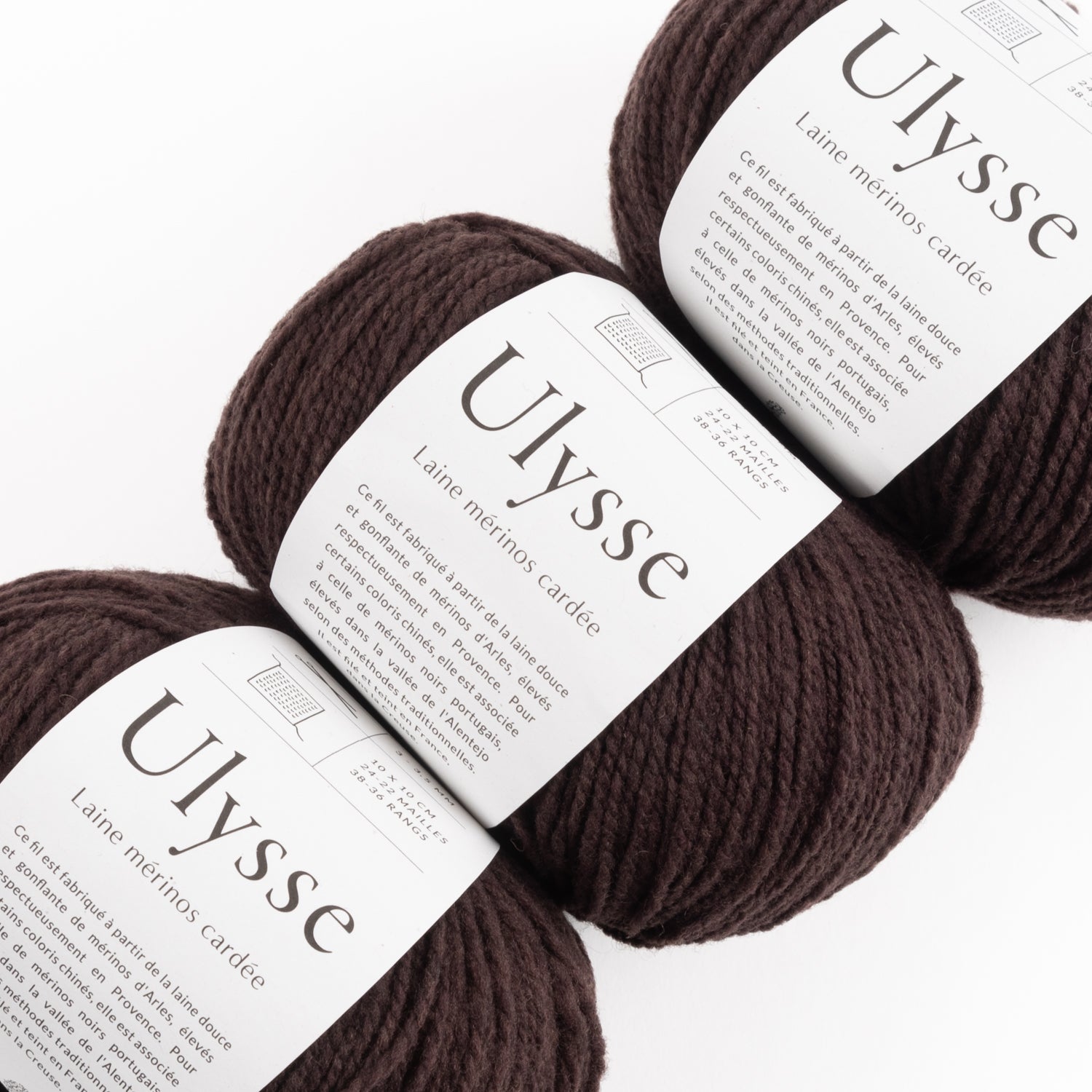 De Rerum Natura ULYSSE - CACAO Merino wool Sport brown Yarn