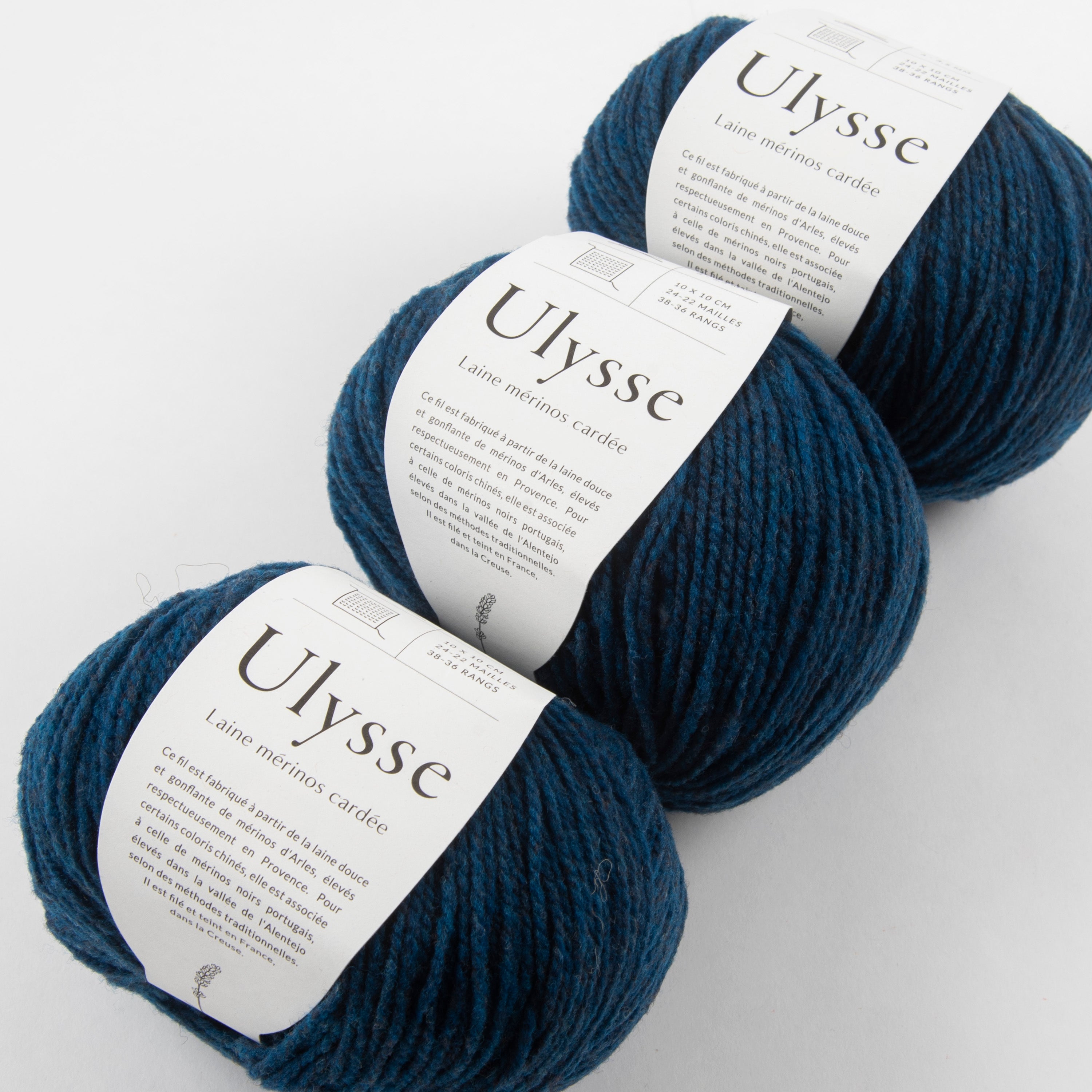 De Rerum Natura ULYSSE - NUIT Merino wool Sport blue Yarn