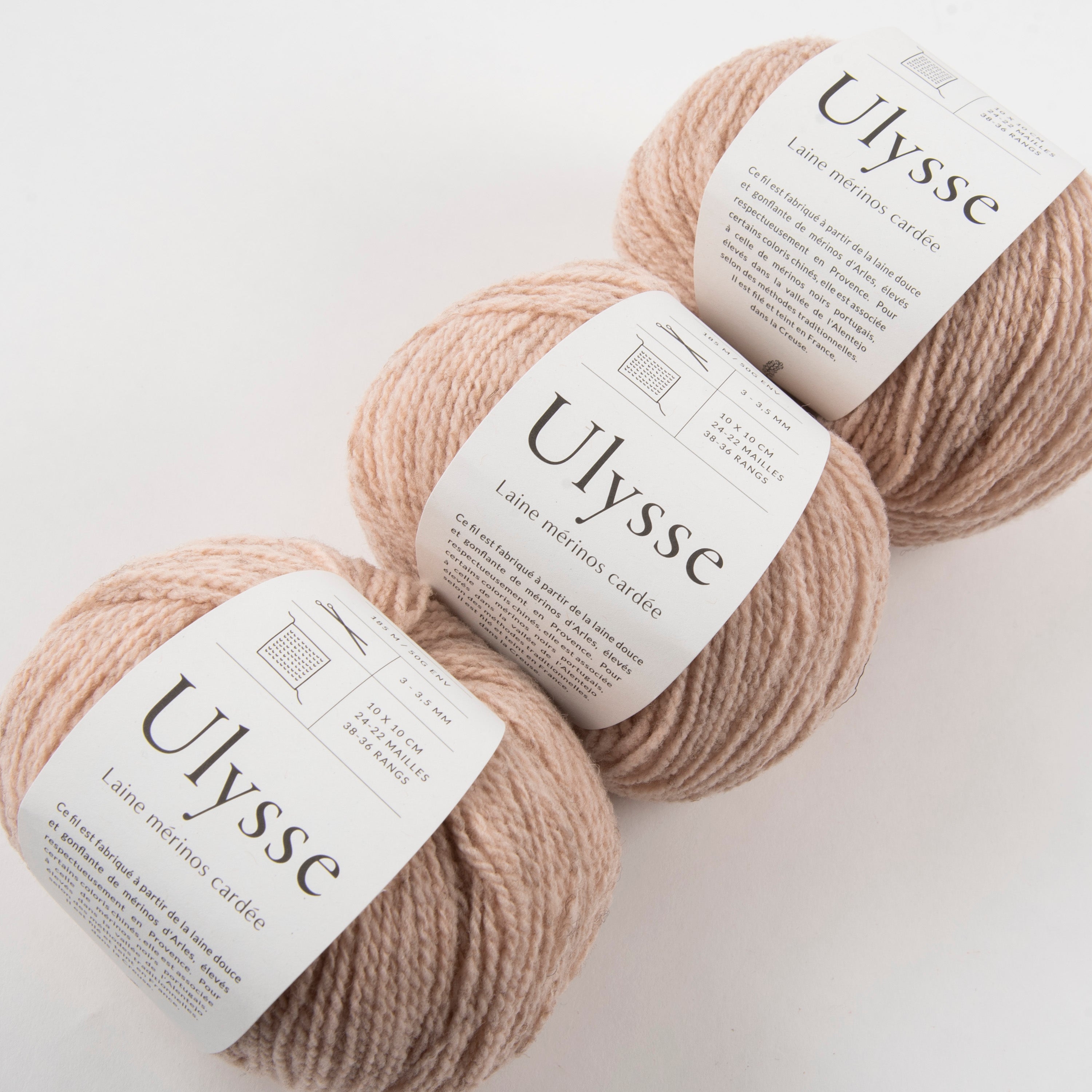 De Rerum Natura ULYSSE - QUARTZ Merino wool Sport peach Yarn