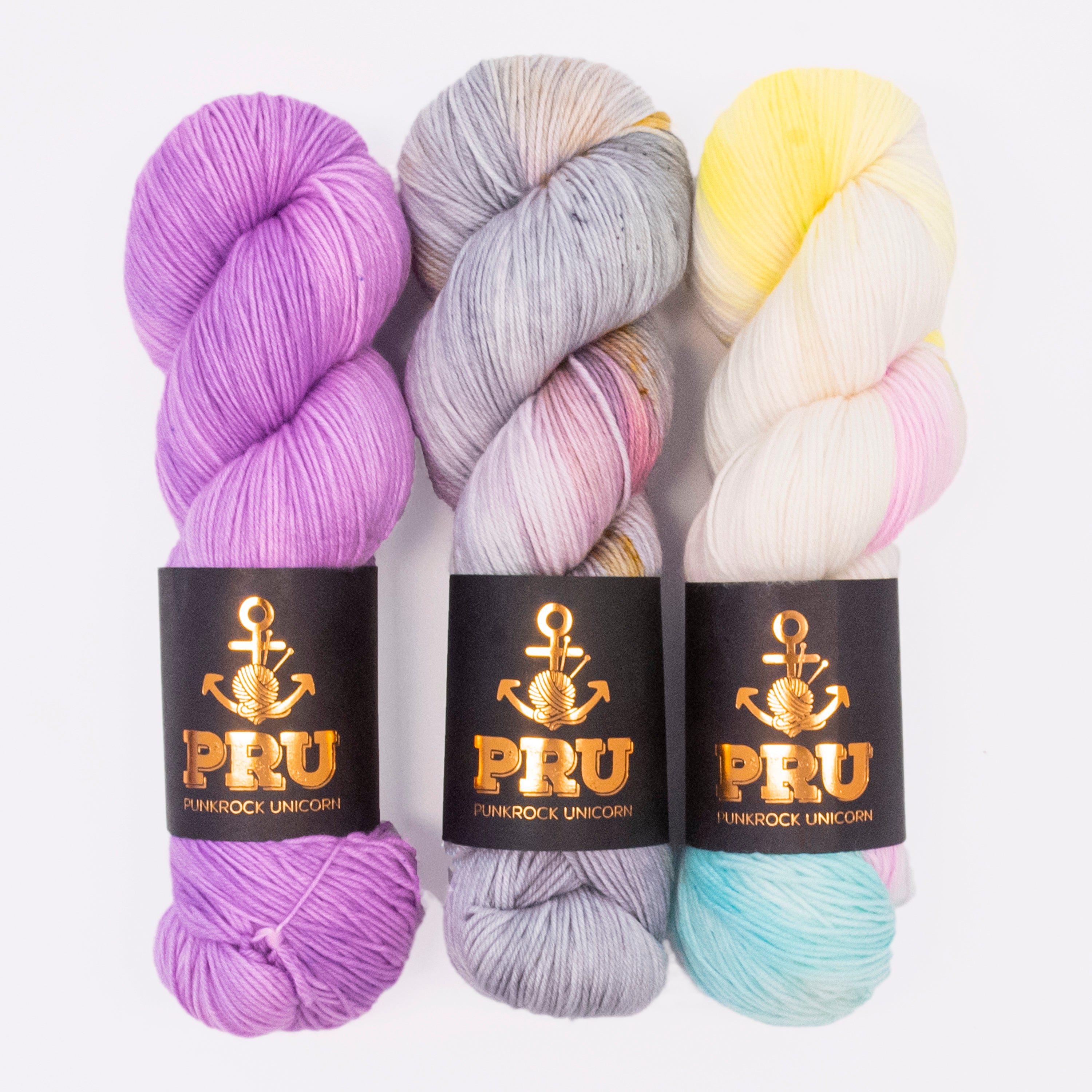 Punk Rock Unicorn FLIEDER HAIR Fingering Quick Kits
