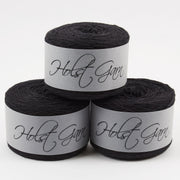 Holst Garn COAST - BLACK Lambs Wool Cotton Light Fingering black Yarn