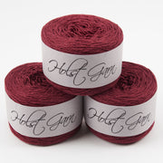 Holst Garn COAST - BOURGOGNE Lambs Wool Cotton Light Fingering red Yarn