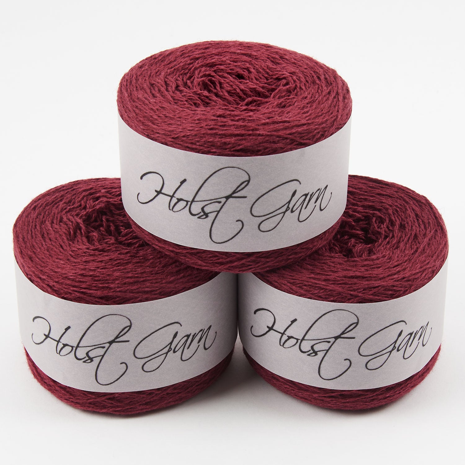Holst Garn COAST - BOURGOGNE Lambs Wool Cotton Light Fingering red Yarn