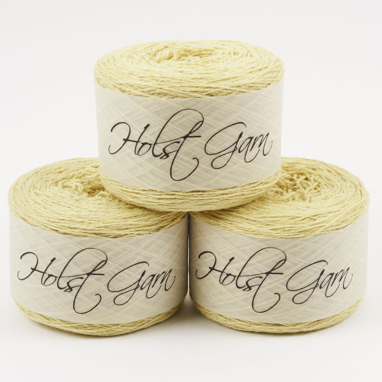 Holst Garn COAST - CITRUS Lambs Wool Cotton Light Fingering yellow Yarn