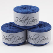 Holst Garn COAST - COBALT Lambs Wool Cotton Light Fingering blue Yarn