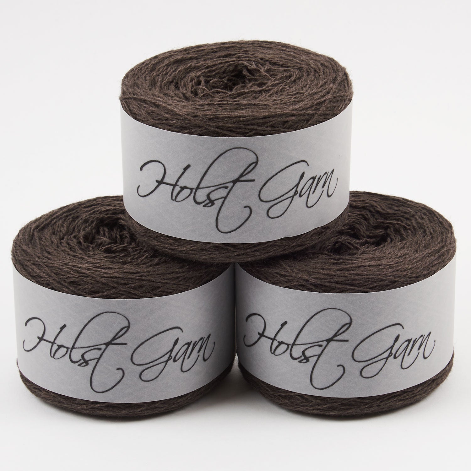 Holst Garn COAST - CONKER Lambs Wool Cotton Light Fingering brown Yarn