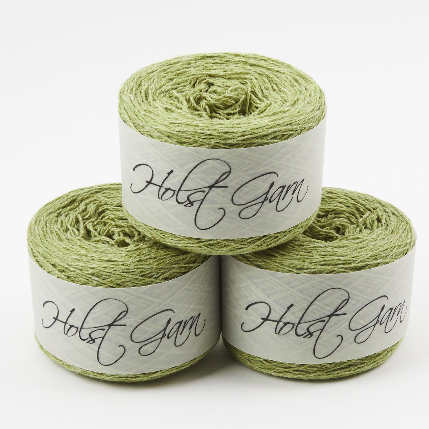 Holst Garn COAST - CRAB APPLE Lambs Wool Cotton Light Fingering green Yarn
