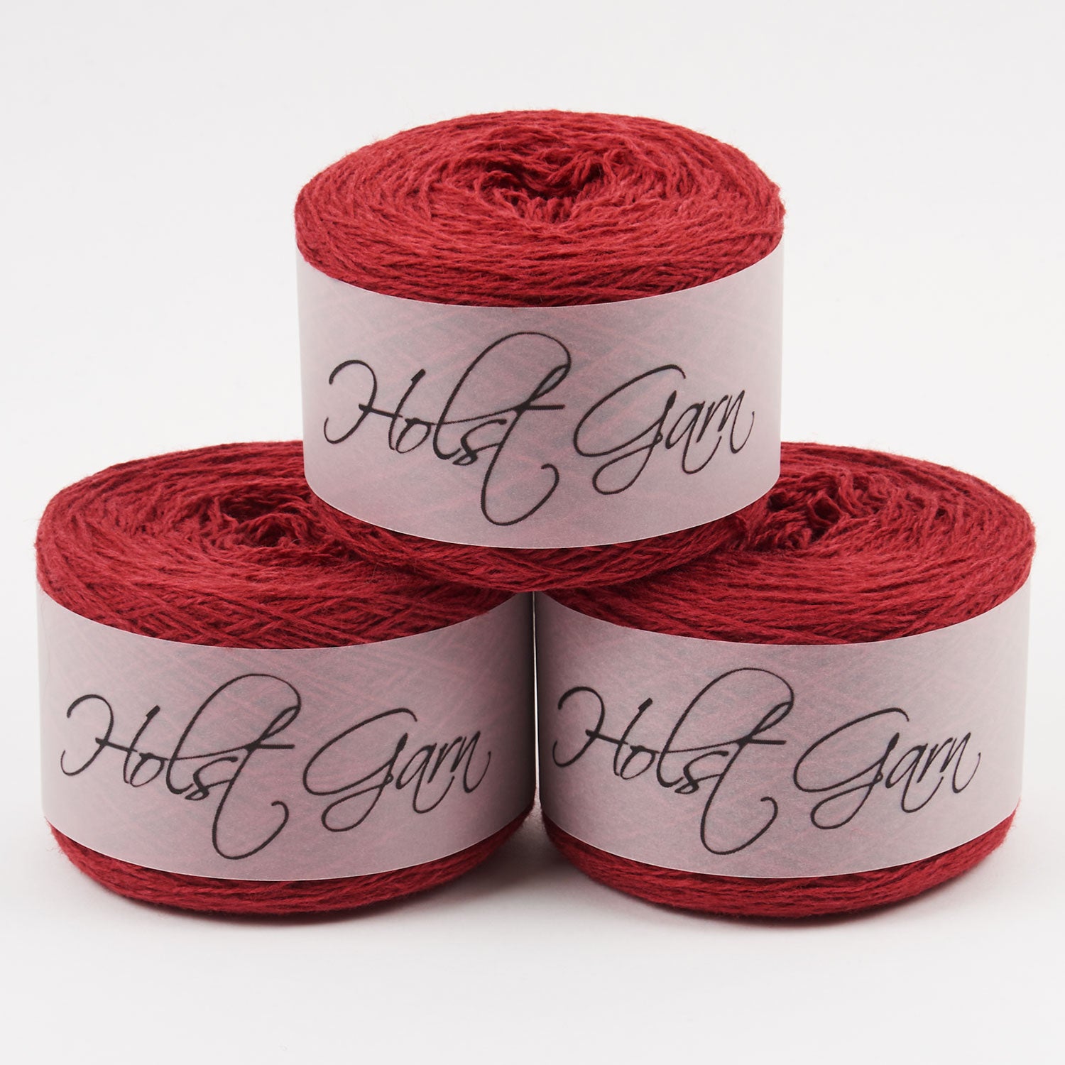 Holst Garn COAST - CRIMSON Lambs Wool Cotton Light Fingering red Yarn
