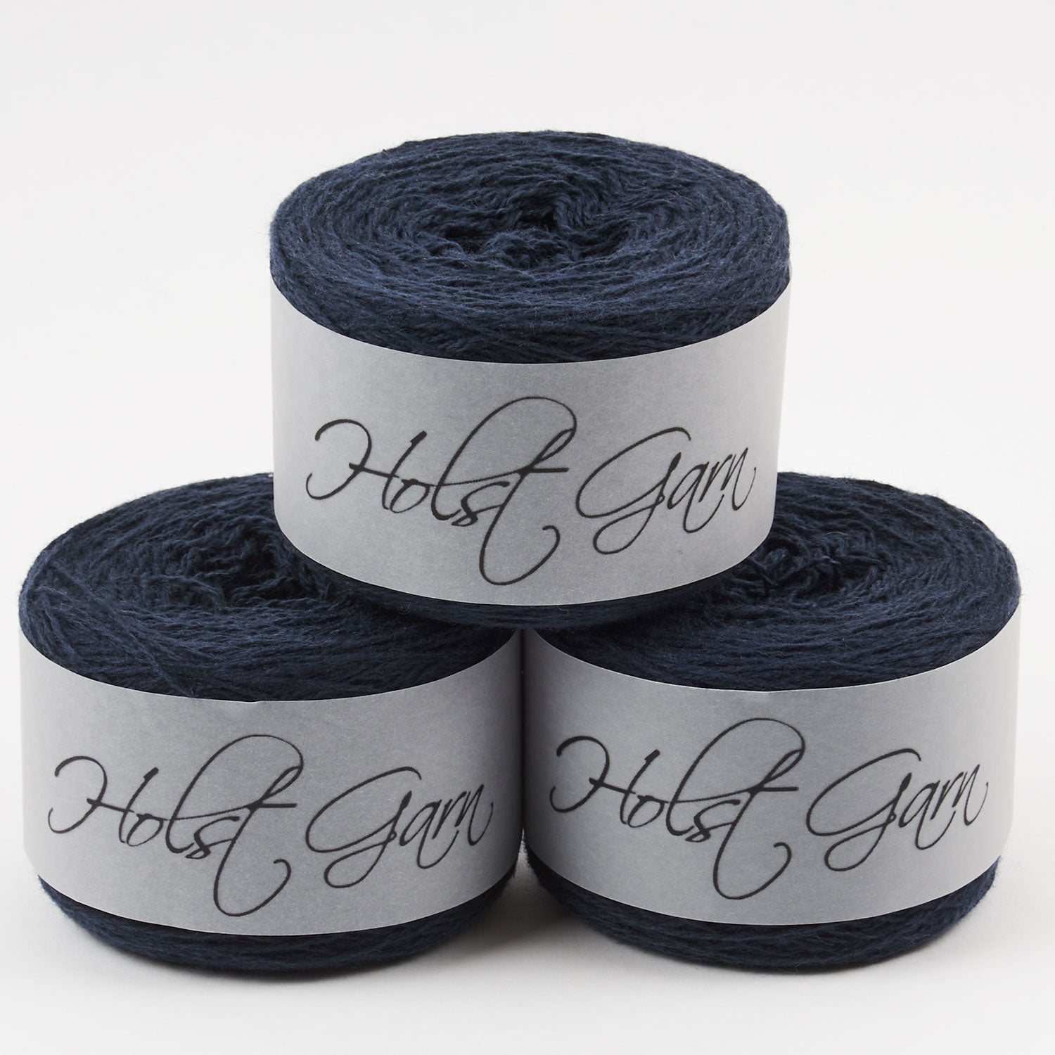 Holst Garn COAST - DARK NAVY Lambs Wool Cotton Light Fingering blue Yarn