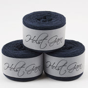 Holst Garn COAST - DARK NAVY Lambs Wool Cotton Light Fingering blue Yarn