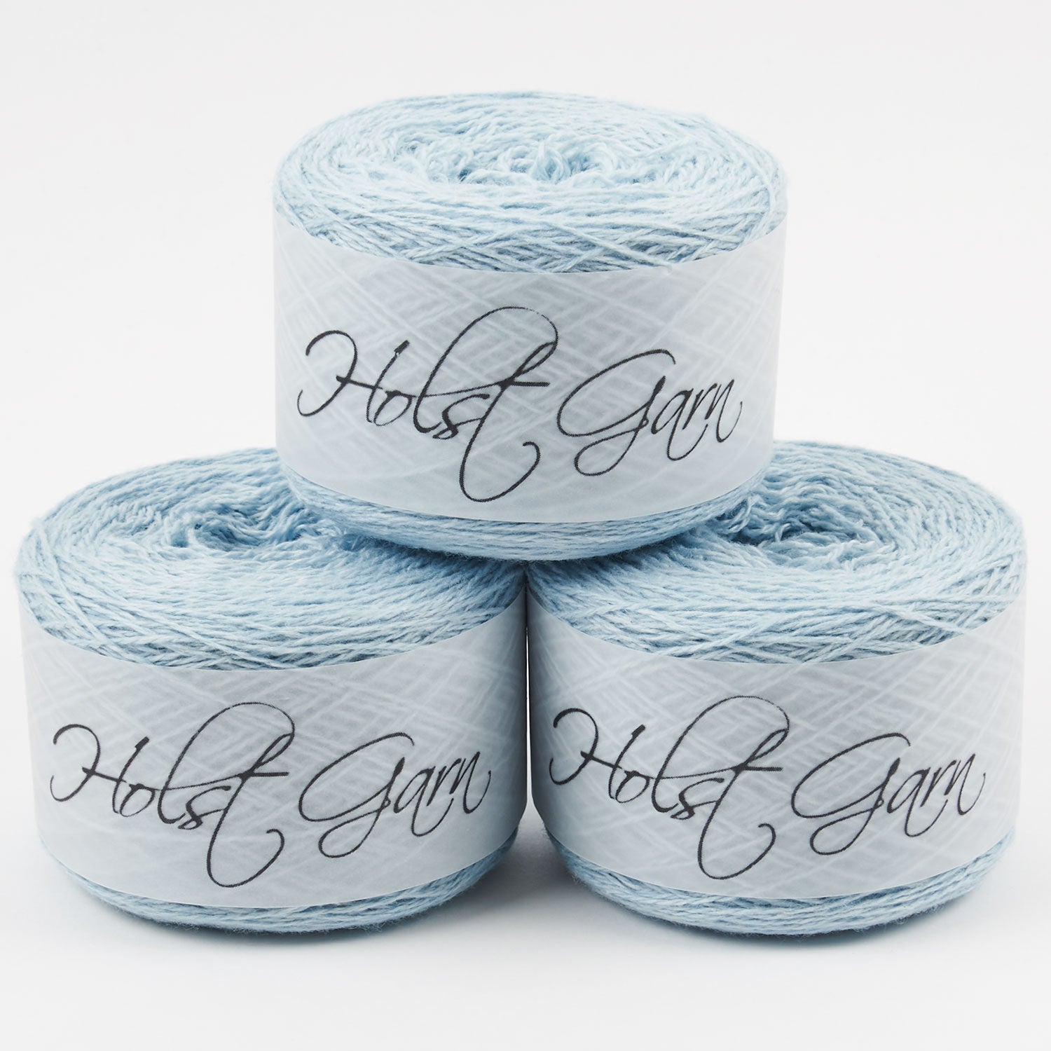 Holst Garn COAST - DUCK EGG Lambs Wool Cotton Light Fingering blue Yarn