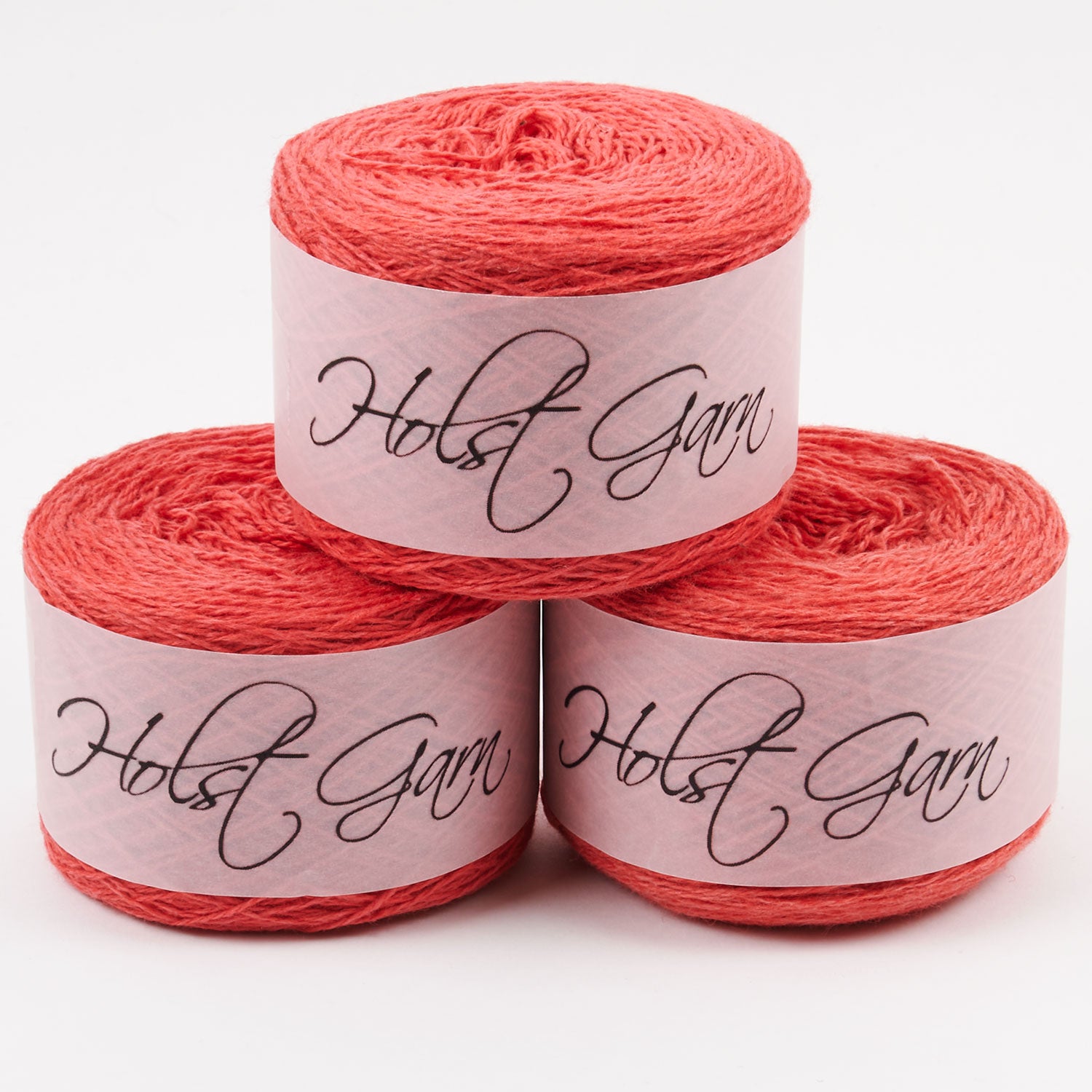 Holst Garn COAST - GERANIUM Lambs Wool Cotton Light Fingering coral Yarn