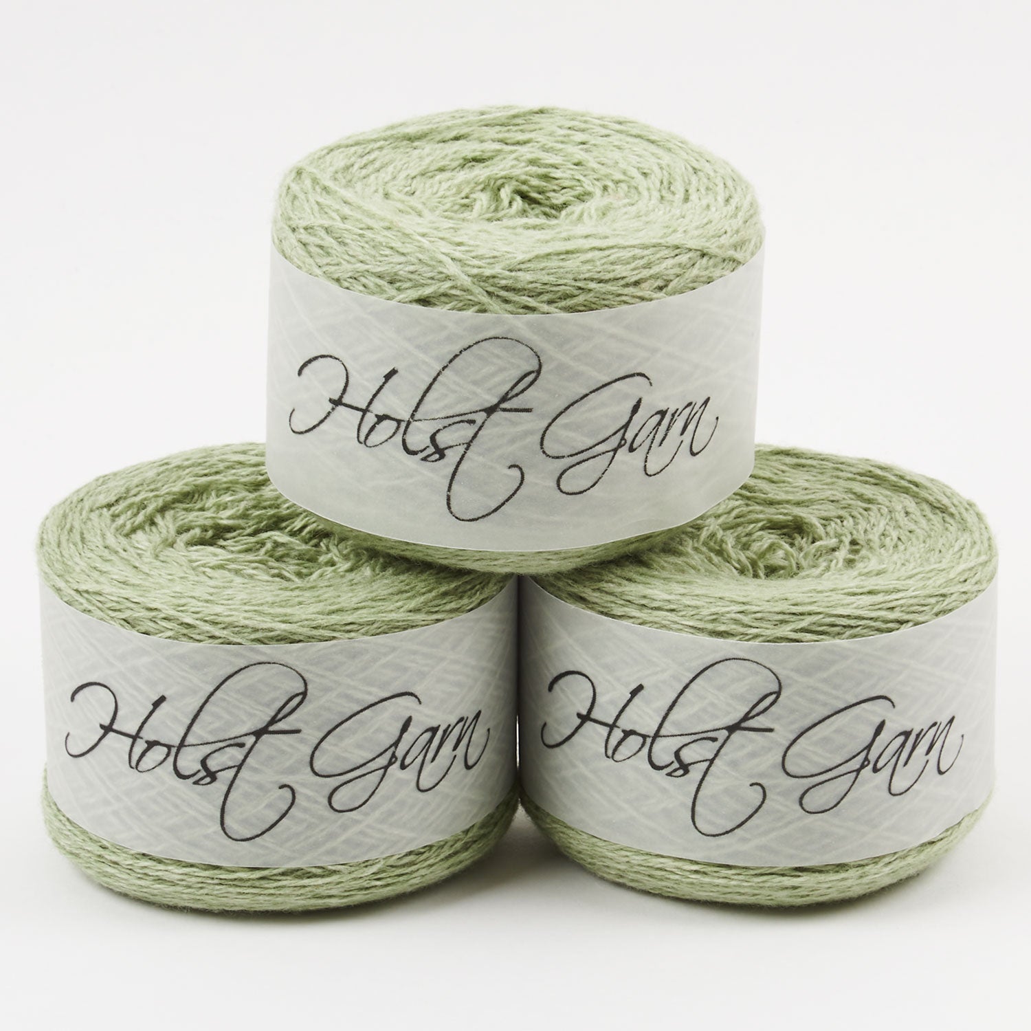 Holst Garn COAST - GRASSHOPPER Lambs Wool Cotton Light Fingering green Yarn