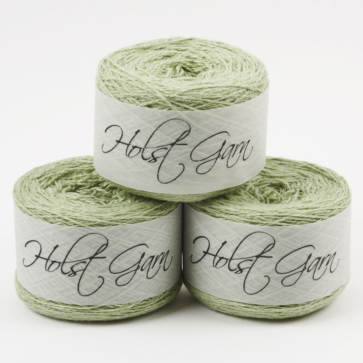 Holst Garn COAST - GRASSHOPPER Lambs Wool Cotton Light Fingering green Yarn