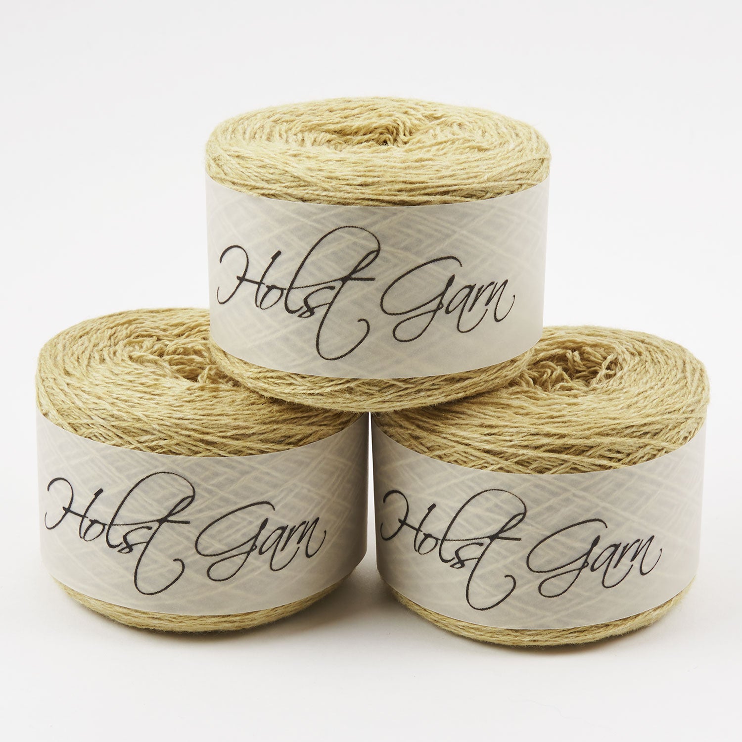 Holst Garn COAST - HONEYDEW Lambs Wool Cotton Light Fingering yellow Yarn