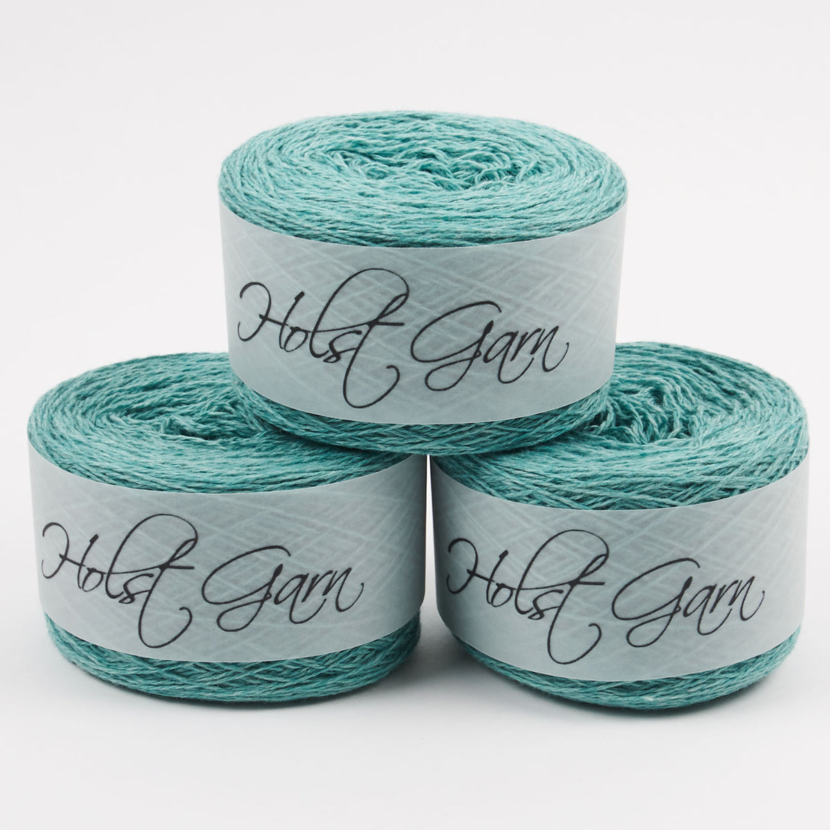 Holst Garn COAST - JADE Lambs Wool Cotton Light Fingering turquoise Yarn