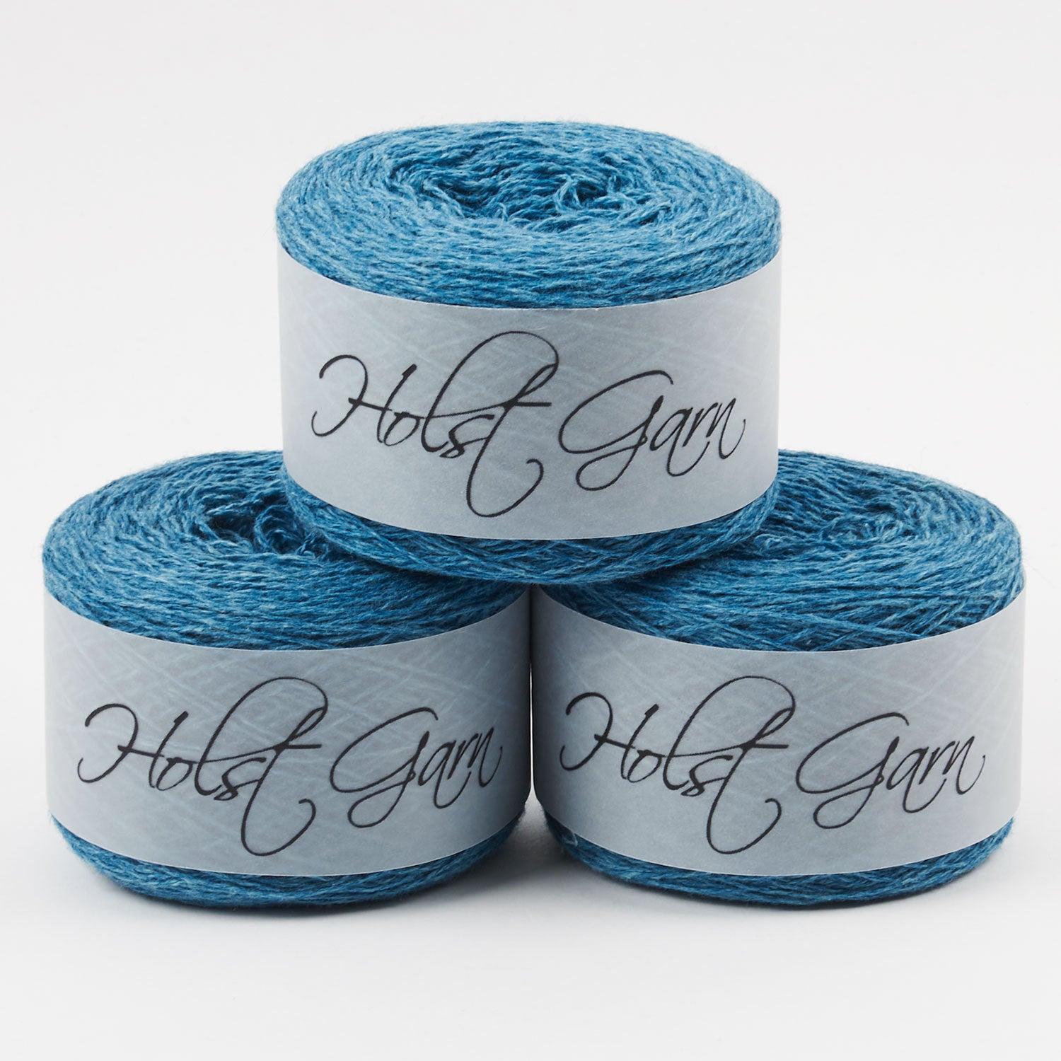 Holst Garn COAST - KINGFISHER Lambs Wool Cotton Light Fingering blue Yarn
