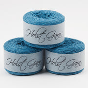 Holst Garn COAST - KINGFISHER Lambs Wool Cotton Light Fingering blue Yarn