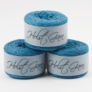 Holst Garn COAST - KINGFISHER Lambs Wool Cotton Light Fingering blue Yarn