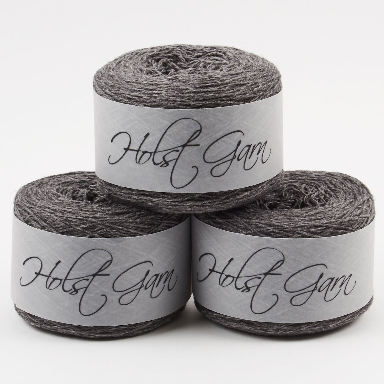 Holst Garn COAST - LEAD Lambs Wool Cotton Light Fingering grey Yarn