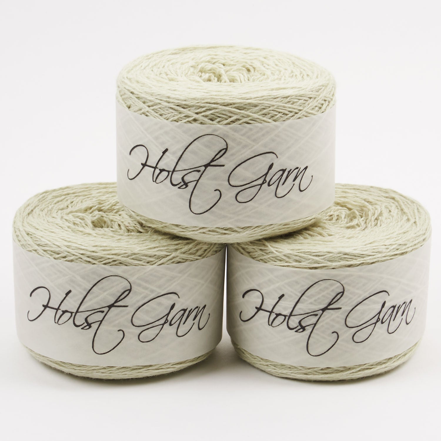 Holst Garn COAST - LEMONGRASS Lambs Wool Cotton Light Fingering green Yarn