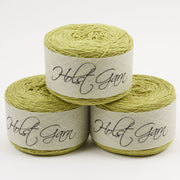 Holst Garn COAST - LIME Lambs Wool Cotton Light Fingering green Yarn