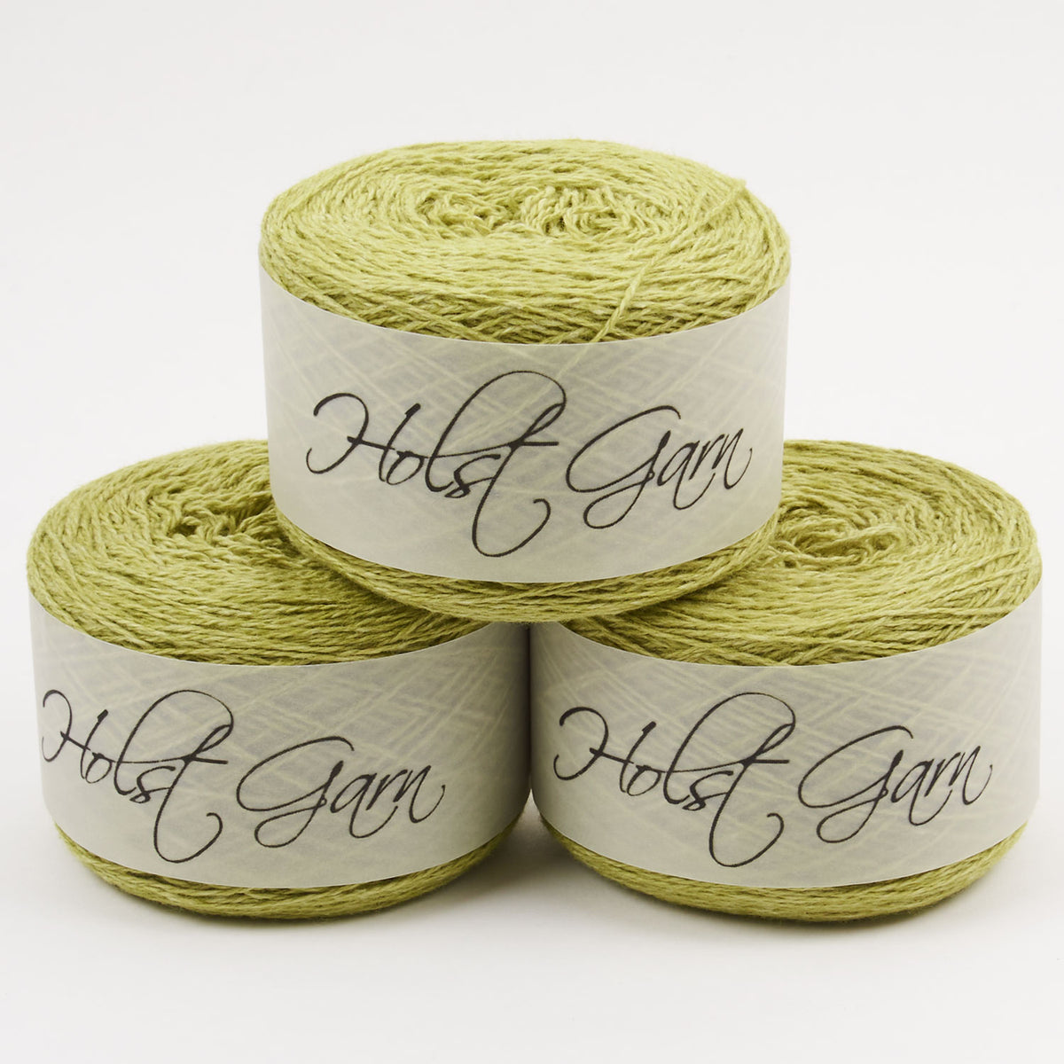 Holst Garn COAST - LIME Lambs Wool Cotton Light Fingering green Yarn