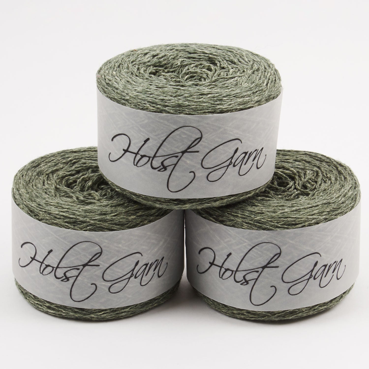 Holst Garn COAST - MANGROVE Lambs Wool Cotton Light Fingering green Yarn