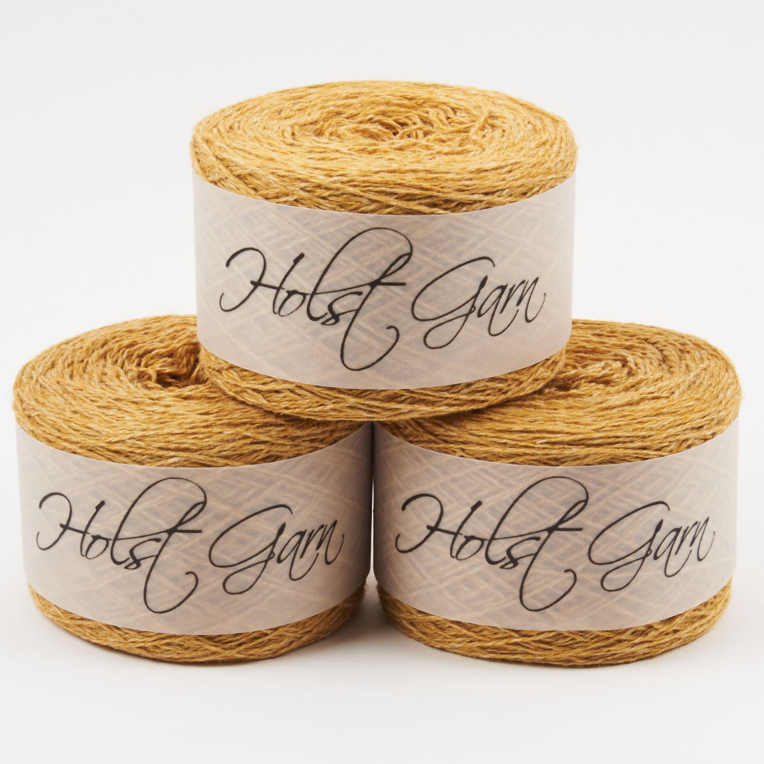 Holst Garn COAST - OLD GOLD Lambs Wool Cotton Light Fingering yellow Yarn