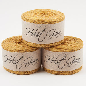 Holst Garn COAST - OLD GOLD Lambs Wool Cotton Light Fingering yellow Yarn