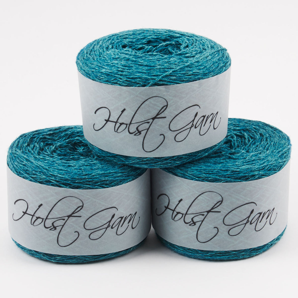 Holst Garn COAST - PETROL Lambs Wool Cotton Light Fingering turquoise Yarn