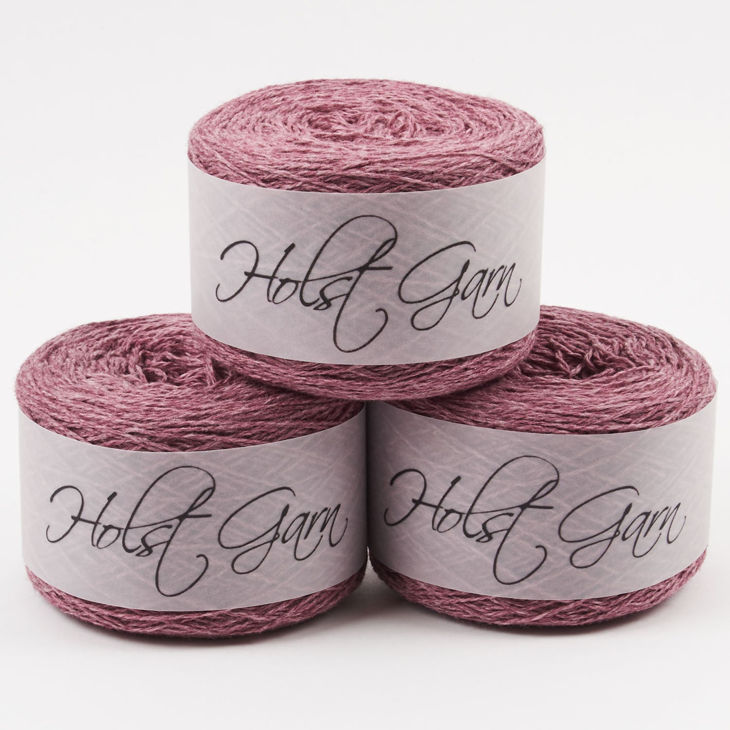 Holst Garn COAST - PLUM Lambs Wool Cotton Light Fingering pink Yarn