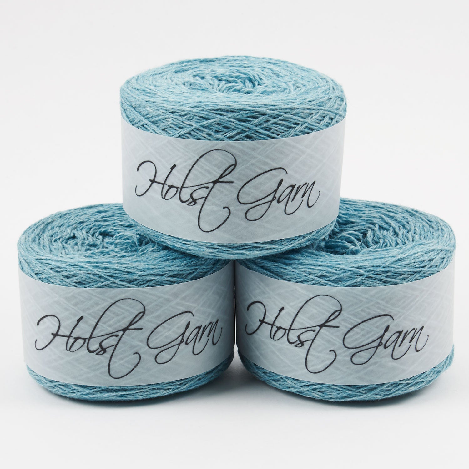 Holst Garn COAST - ROBINS EGG Lambs Wool Cotton Light Fingering blue Yarn
