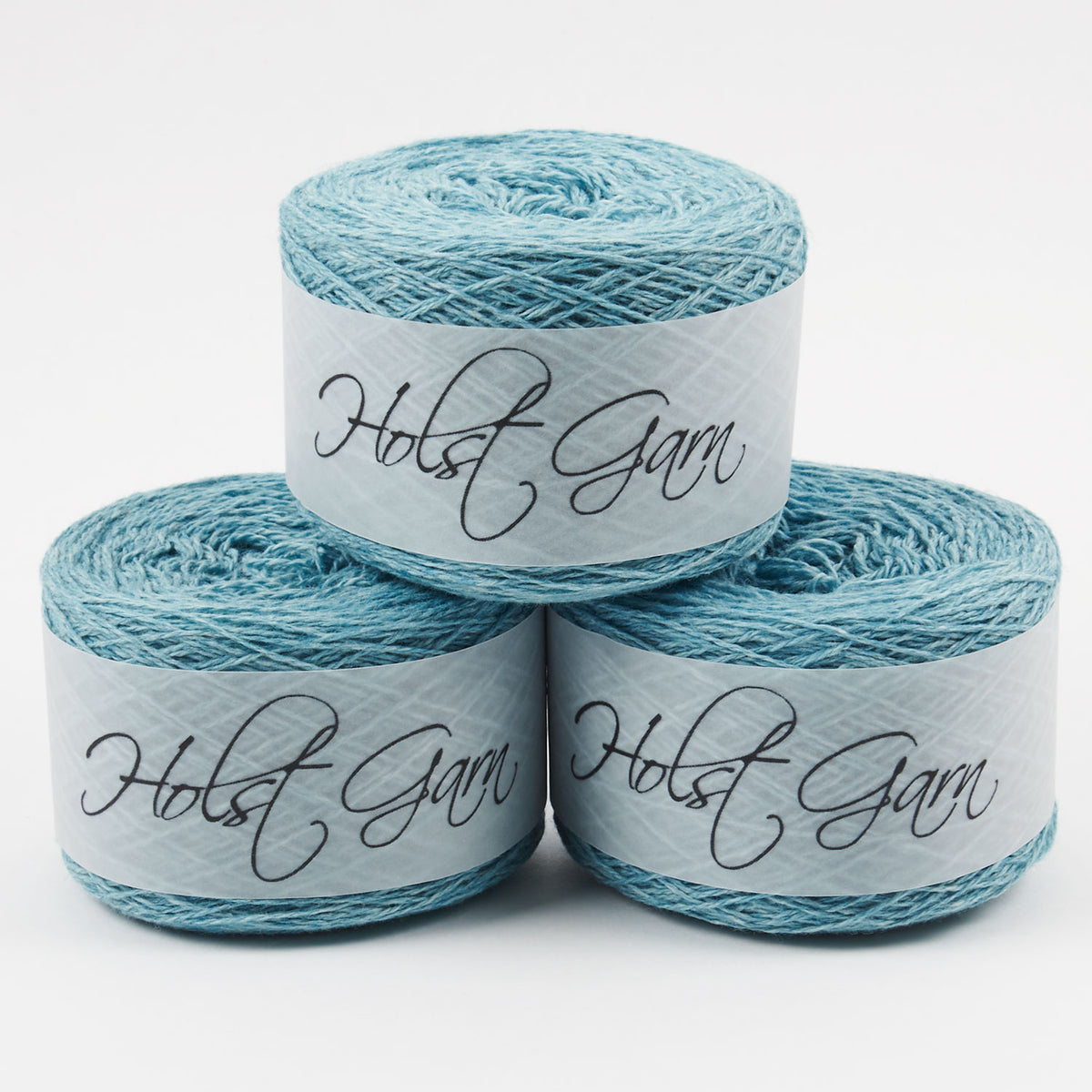 Holst Garn COAST - ROBINS EGG Lambs Wool Cotton Light Fingering blue Yarn