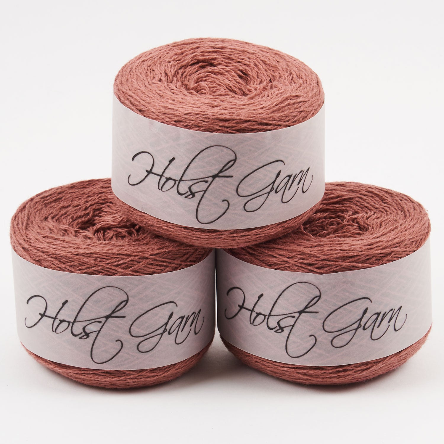 Holst Garn COAST - ROSEWOOD Lambs Wool Cotton Light Fingering red Yarn