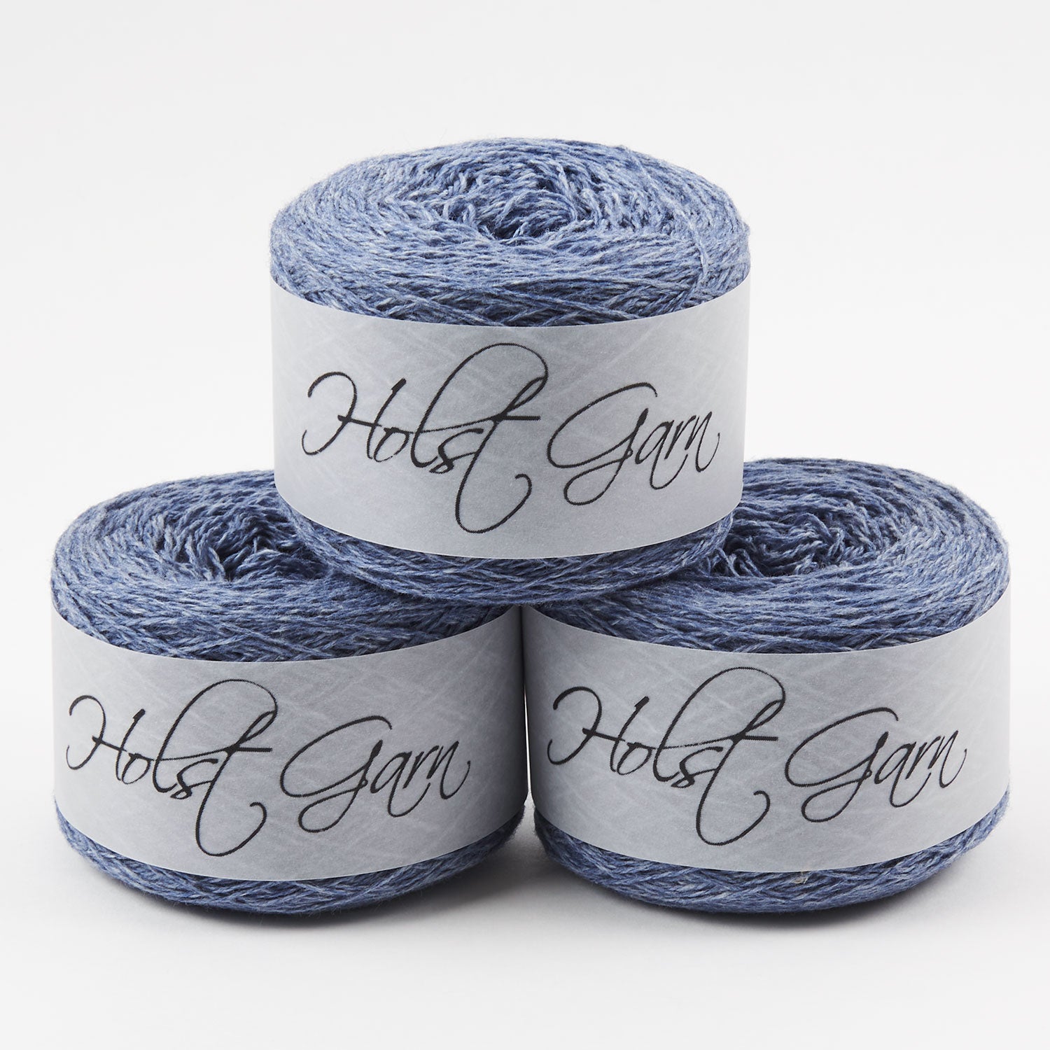 Holst Garn COAST - SAPPHIRE Lambs Wool Cotton Light Fingering blue Yarn