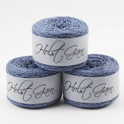 Holst Garn COAST - SAPPHIRE Lambs Wool Cotton Light Fingering blue Yarn