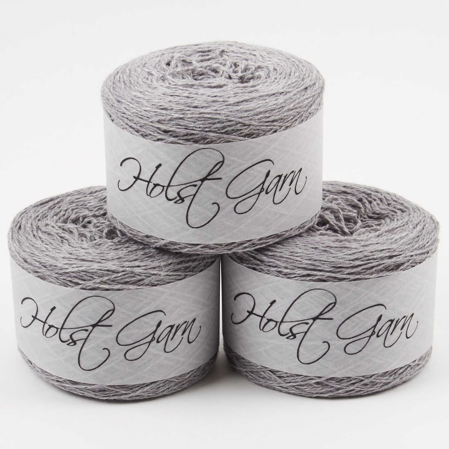 Holst Garn COAST - SILVER GREY Lambs Wool Cotton Light Fingering grey Yarn
