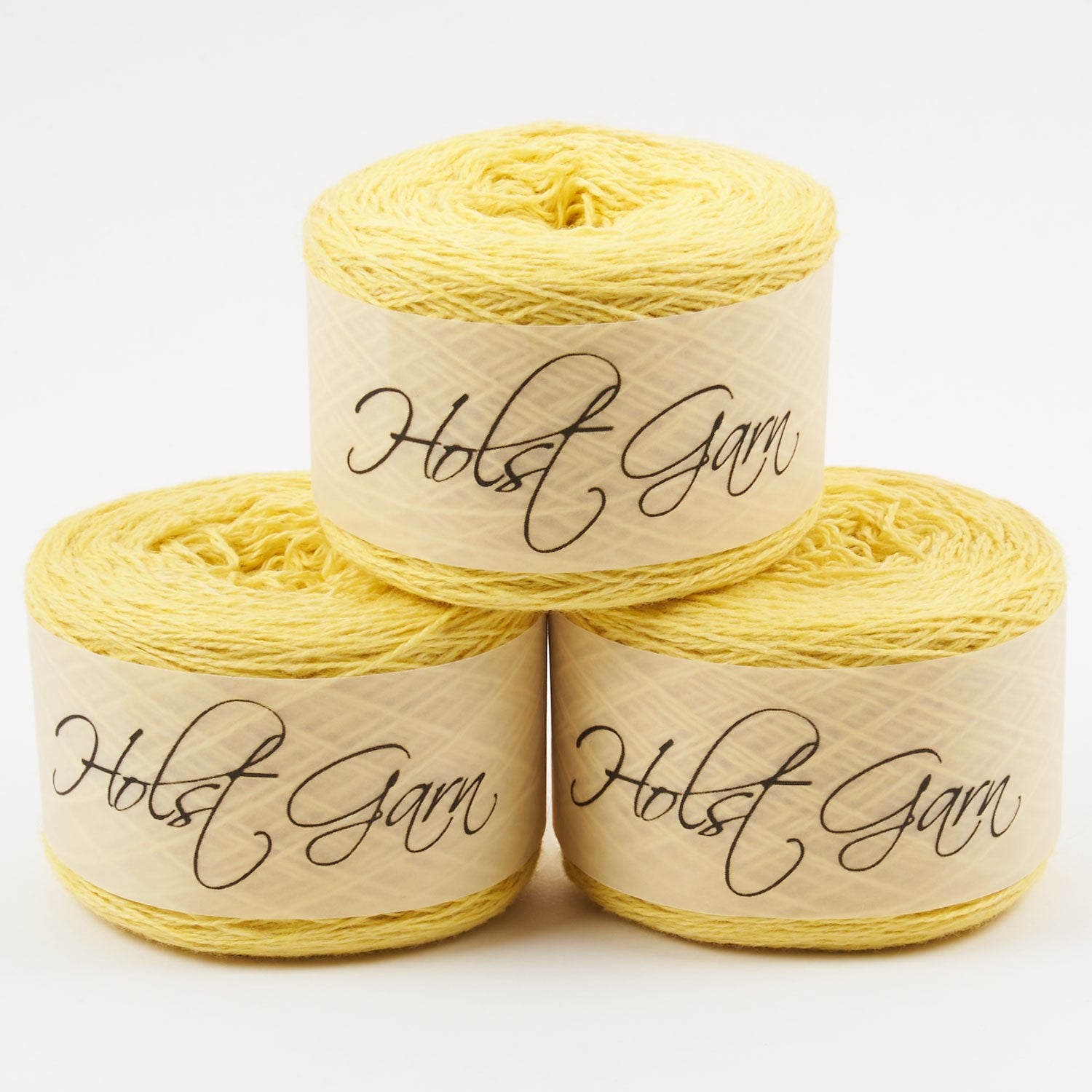 Holst Garn COAST - SOLAR Lambs Wool Cotton Light Fingering yellow Yarn