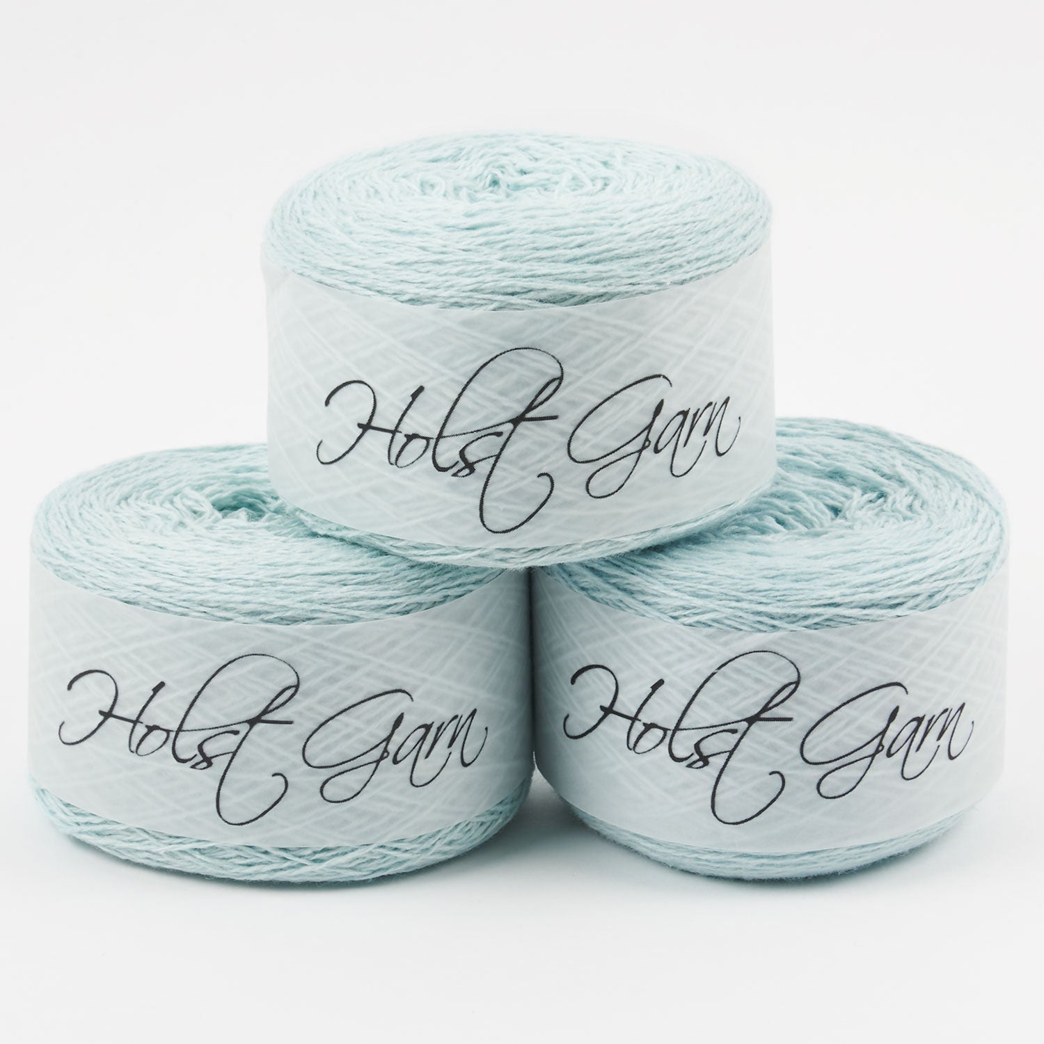 Holst Garn COAST - SPEARMINT Lambs Wool Cotton Light Fingering blue turquoise Yarn