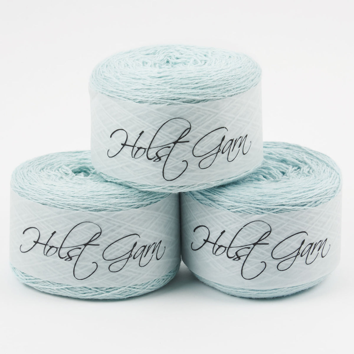 Holst Garn COAST - SPEARMINT Lambs Wool Cotton Light Fingering blue turquoise Yarn