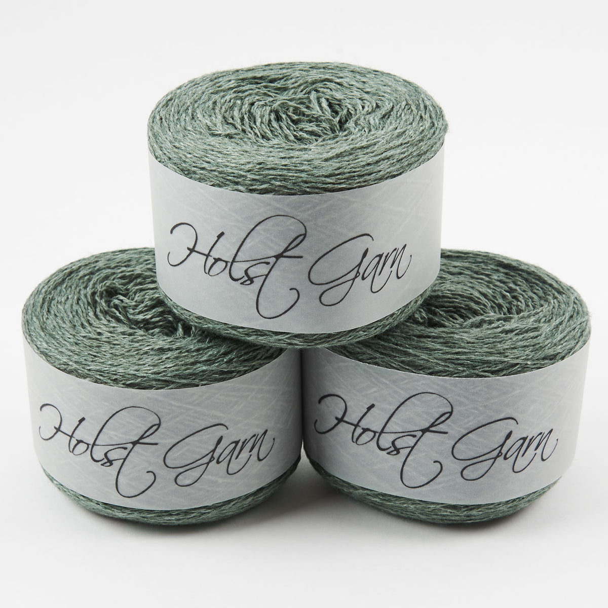 Holst Garn COAST - STONEHENGE Lambs Wool Cotton Light Fingering green Yarn