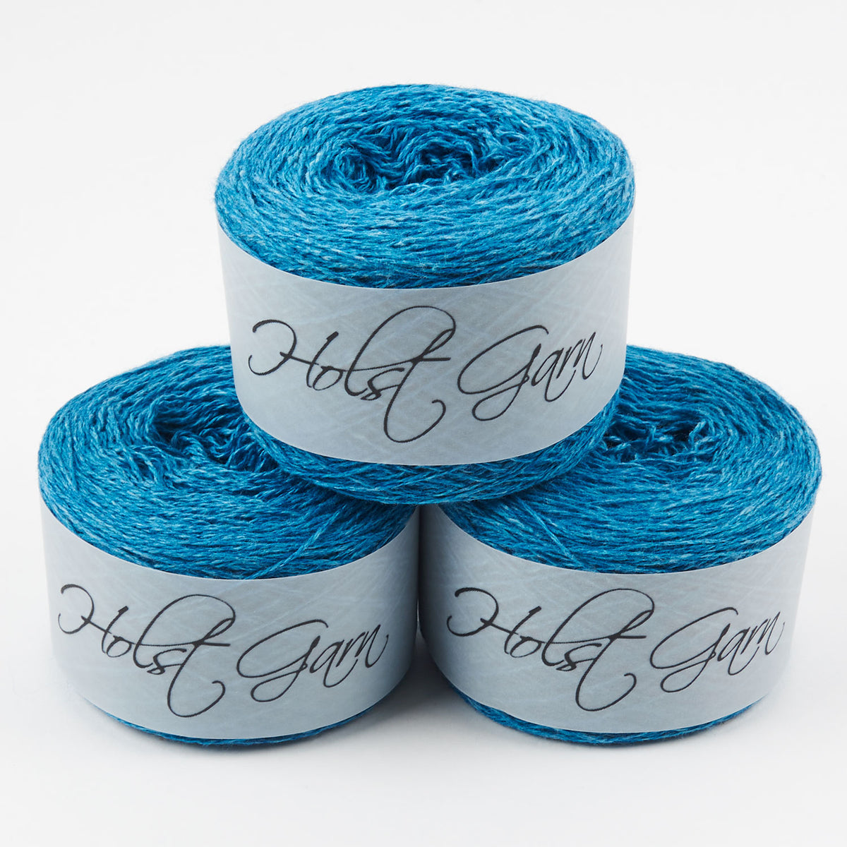 Holst Garn COAST - TEAL Lambs Wool Cotton Light Fingering blue Yarn