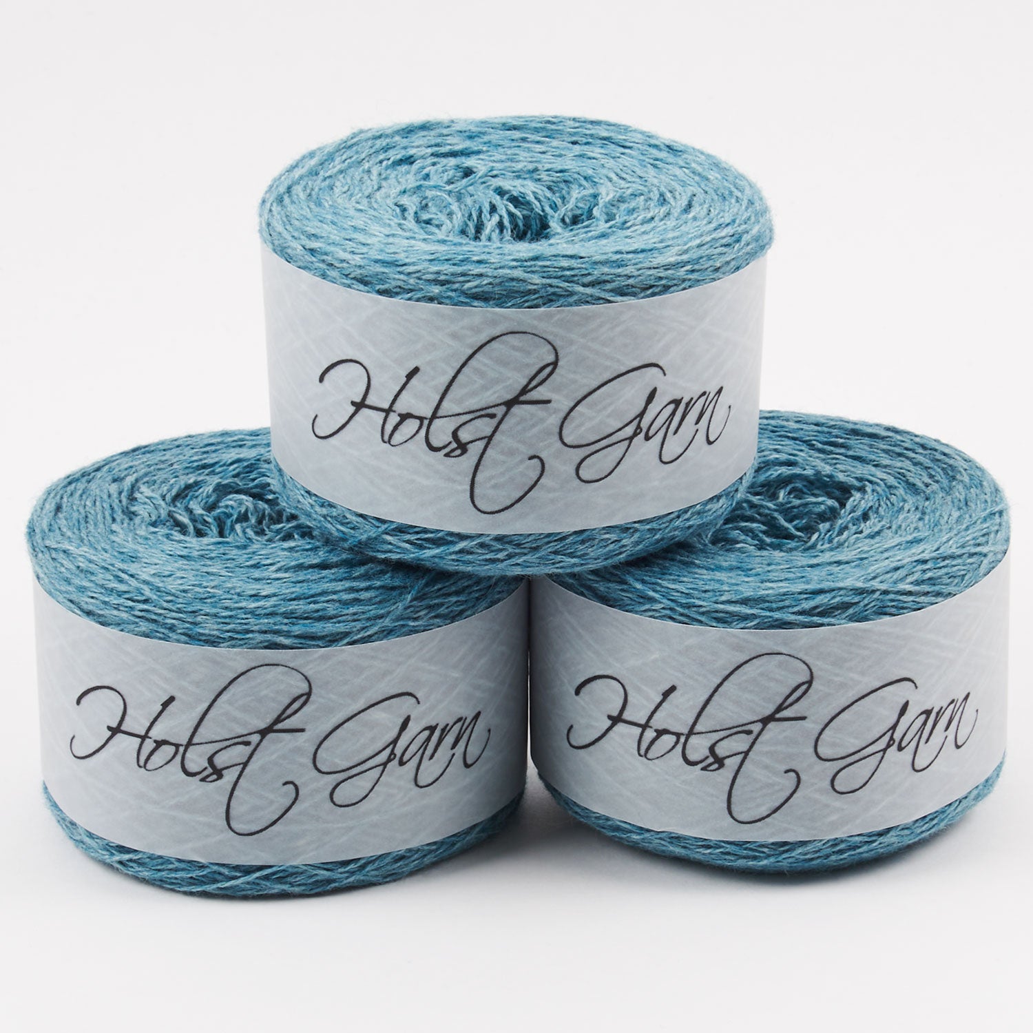 Holst Garn COAST - TWEED Lambs Wool Cotton Light Fingering blue Yarn