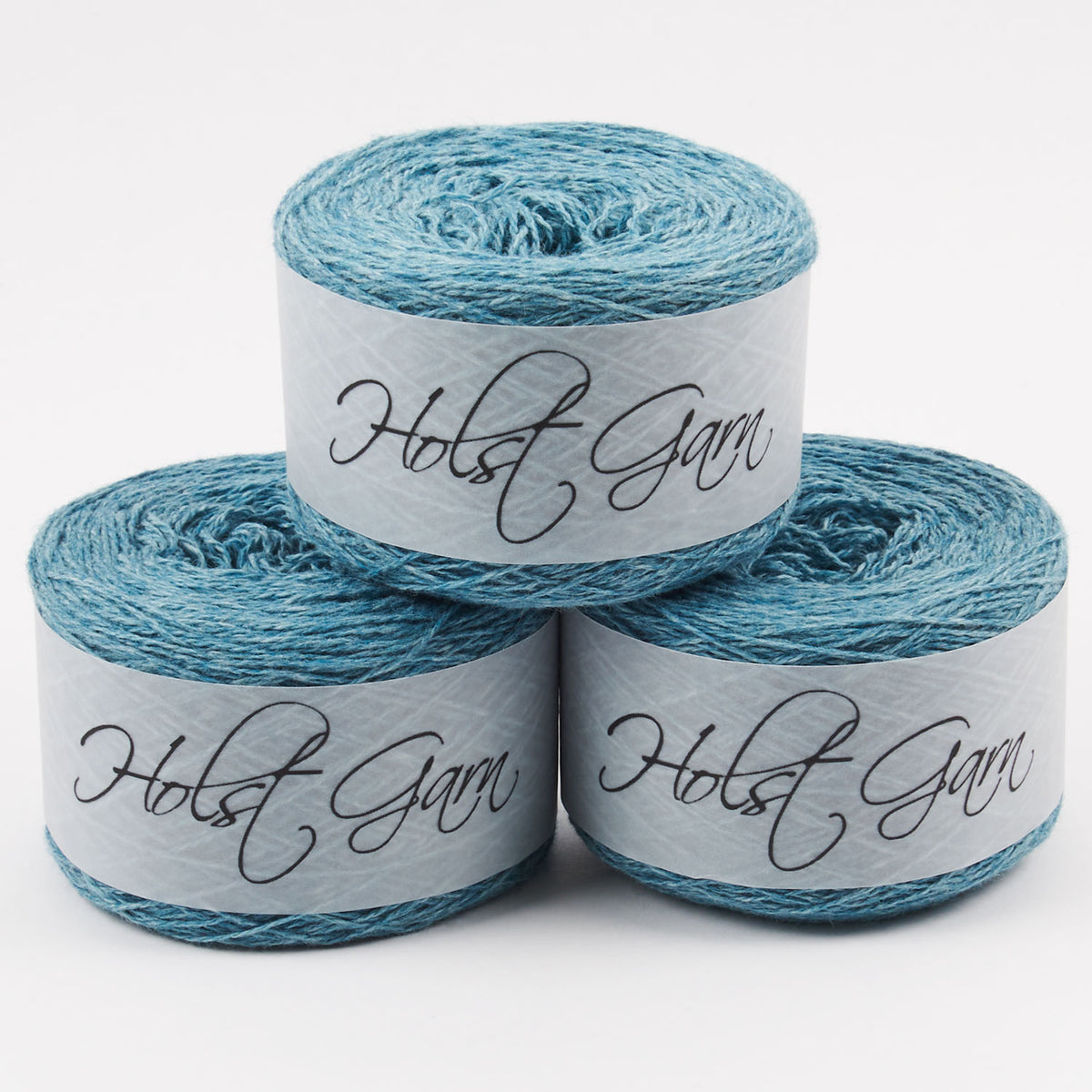 Holst Garn COAST - TWEED Lambs Wool Cotton Light Fingering blue Yarn