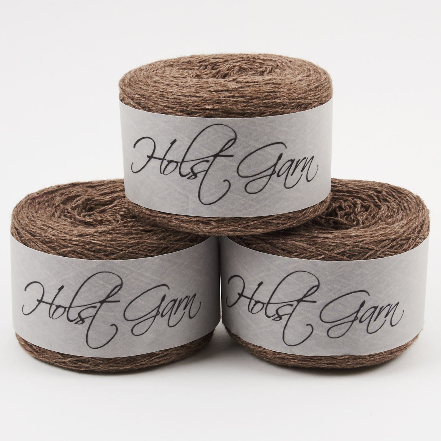 Holst Garn COAST - WARM BROWN Lambs Wool Cotton Light Fingering brown Yarn