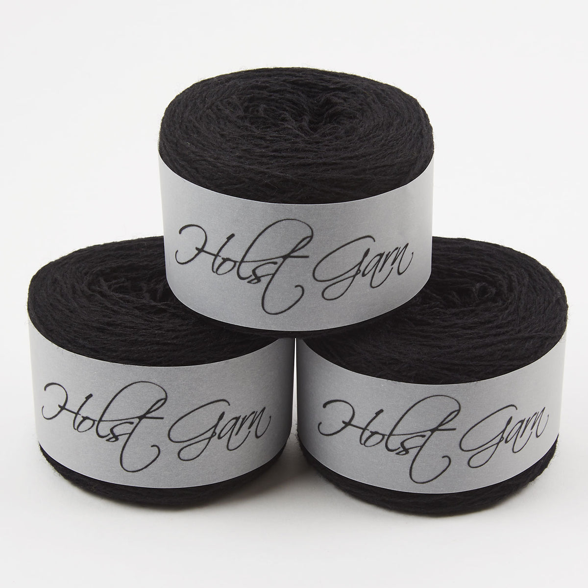 Holst Garn SUPERSOFT - BLACK Merino wool Wool Fingering black Yarn