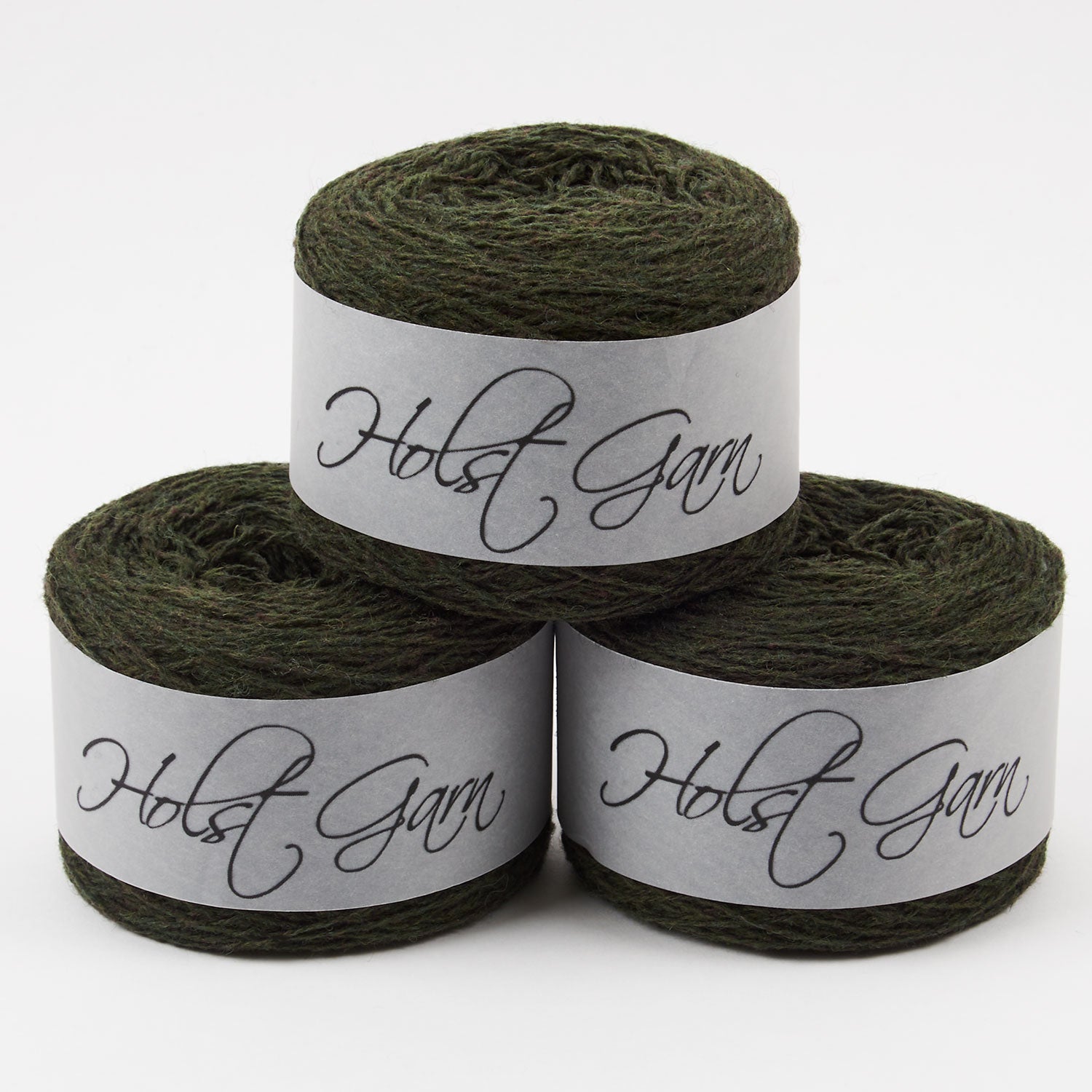 Holst Garn SUPERSOFT - DARK OLIVE Merino wool Wool Fingering green Yarn