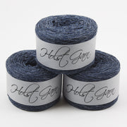 Holst Garn SUPERSOFT - NAVY HEATHER Merino wool Wool Fingering blue Yarn